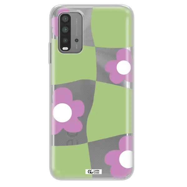 Five Petal Purple Flower Xiaomi Redmi 9T Clear TPU Case