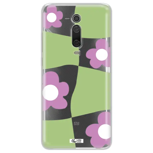 Five Petal Purple Flower Xiaomi Redmi K20 Clear Tpu Case