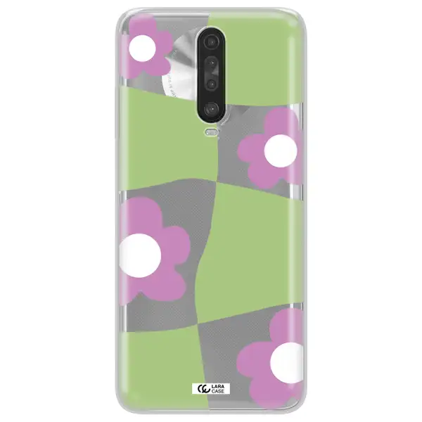 Five Petal Purple Flower Xiaomi Redmi K30 Clear TPU Case