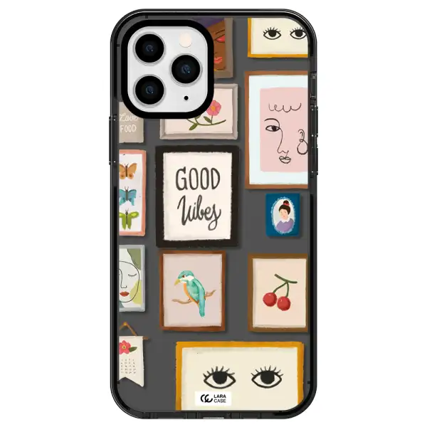 Photo Frames Apple iPhone 11 pro max impact Smoke Black Case