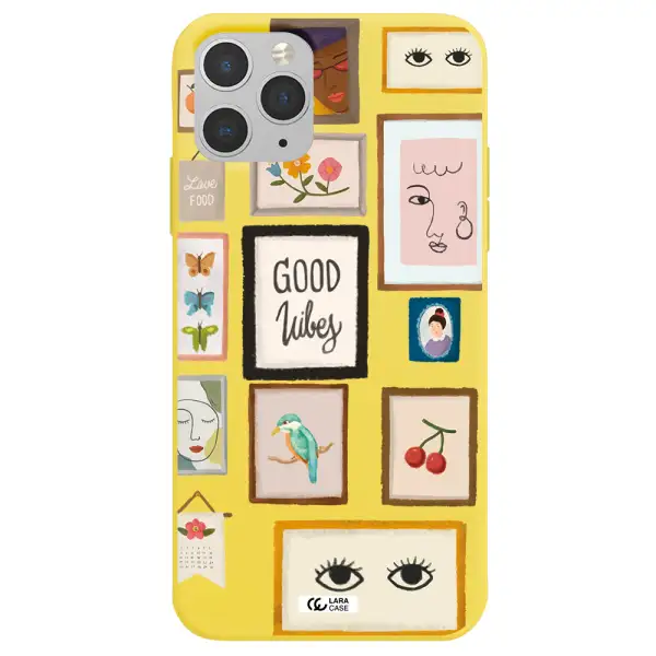 Photo Frames Apple iPhone 11 pro Silicone canary yellow Case