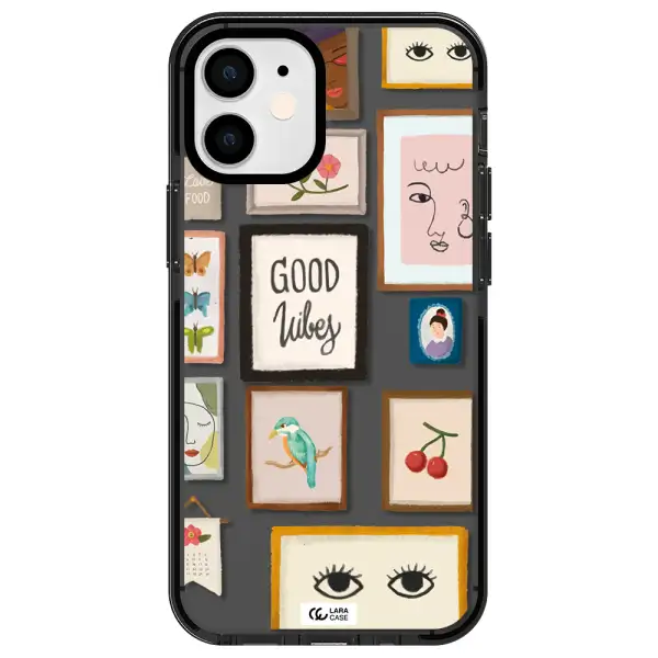 Photo Frames Apple iPhone 12 mini impact Smoke Black Case