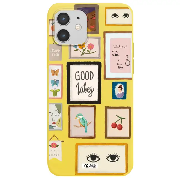 Photo Frames Apple iPhone 12 mini Silicone canary yellow Case