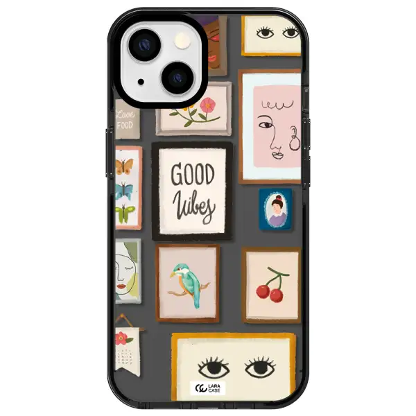 Photo Frames Apple iPhone 13 impact Smoke Black Case