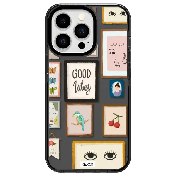 Photo Frames Apple iPhone 13 Pro impact Smoke Black Case