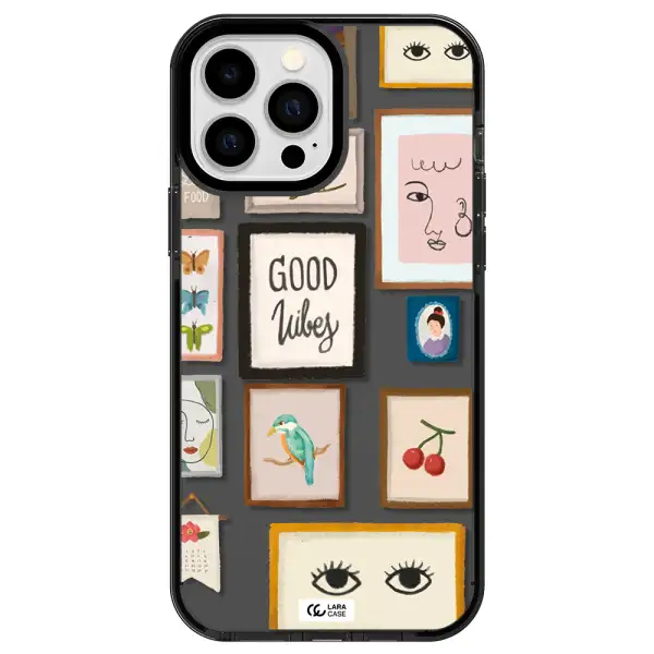 Photo Frames Apple iPhone 13 Pro Max impact Smoke Black Case