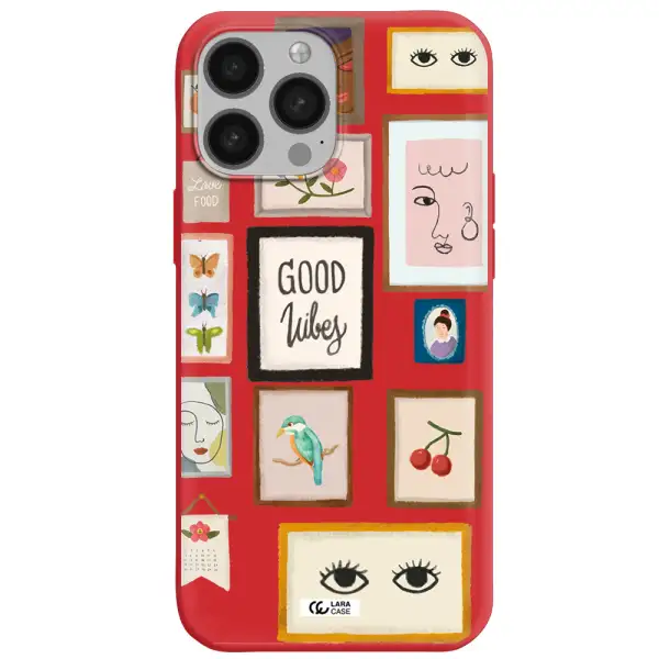 Photo Frames Apple iPhone 13 Pro Max Silicone Imperial Red Case