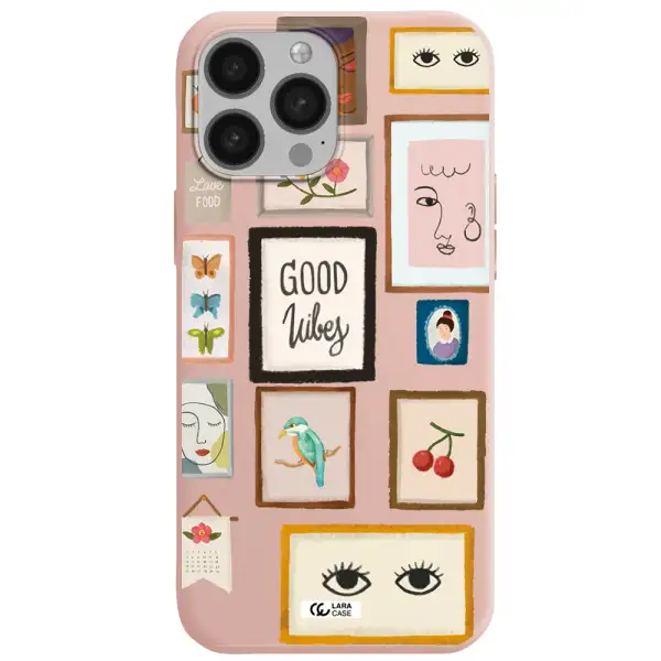 Photo Frames Apple iPhone 13 Pro Silicone pastel pink Case