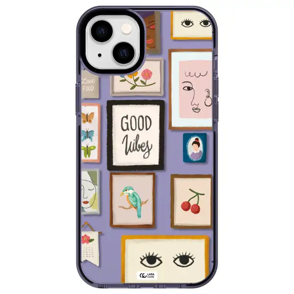 Photo Frames Apple iPhone 14 plus impact Lilac Case