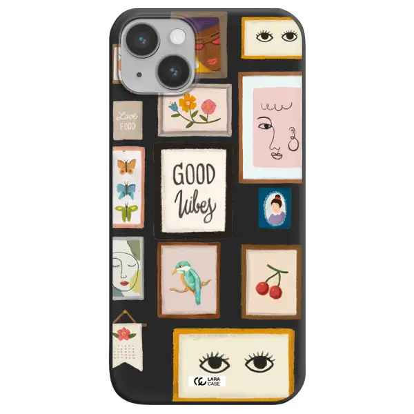 Photo Frames Apple iPhone 14 plus Silicone black Case