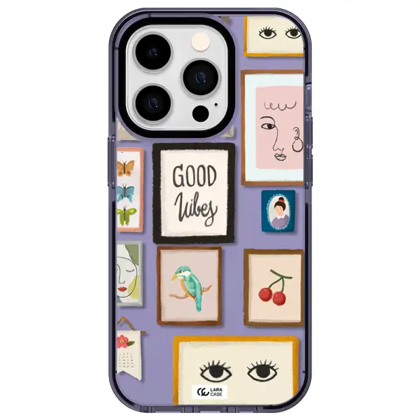 Photo Frames Apple iPhone 14 pro impact Lilac Case