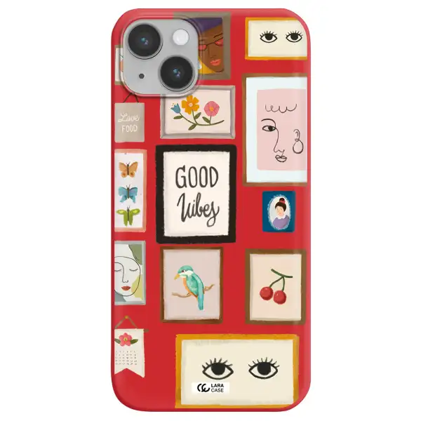 Photo Frames Apple iPhone 14 Silicone Imperial Red Case