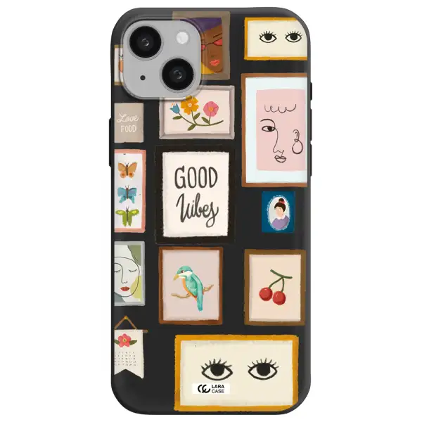 Photo Frames Apple iphone 15 plus Silicone black Case