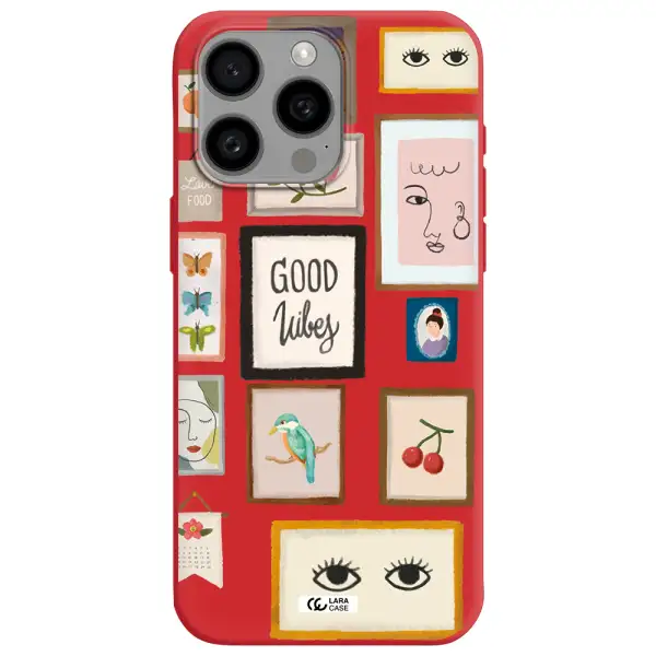 Photo Frames Apple Iphone 15 Pro Max Silicone Imperial Red Case