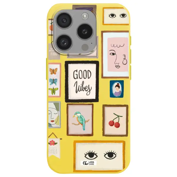 Photo Frames Apple Iphone 15 Pro Silicone Canary Yellow Case