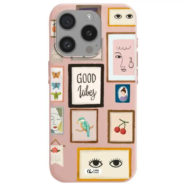 Photo Frames Apple Iphone 15 Pro Silicone Pastel Pink Case