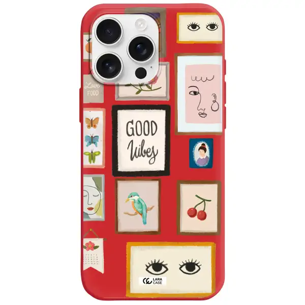 Photo Frames Apple Iphone 16 Pro Max Silicone Imperial Red Case