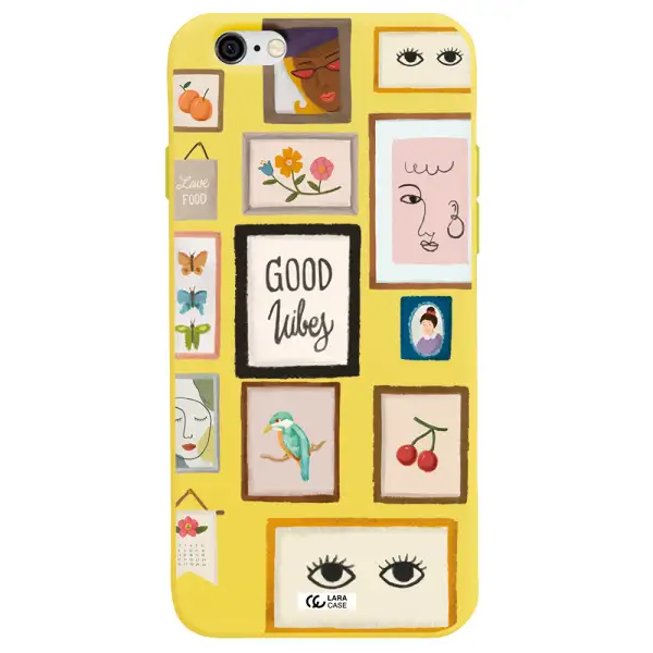 Photo Frames Apple iPhone 6 Silicone canary yellow Case