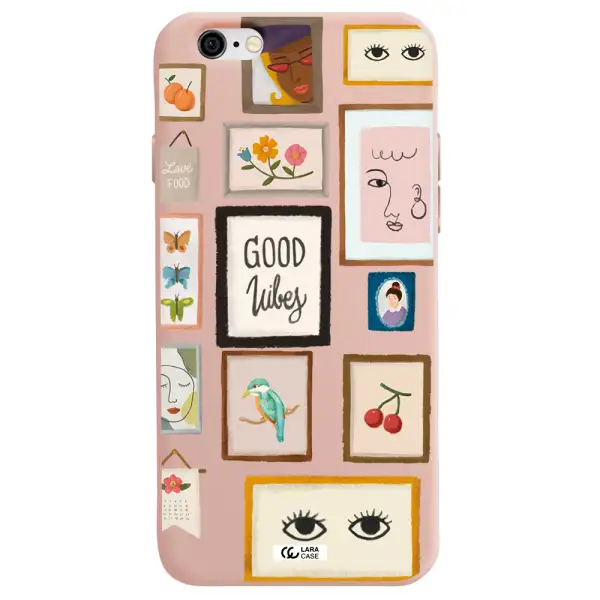 Photo Frames Apple iPhone 6 Silicone pastel pink Case