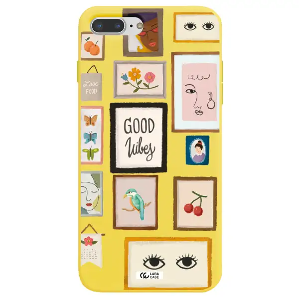 Photo Frames Apple iPhone 7 plus Silicone canary yellow Case