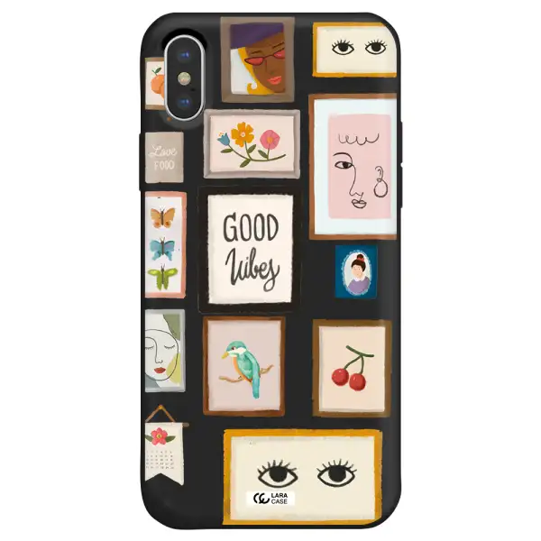 Photo Frames Apple iPhone XS Silicone black Case