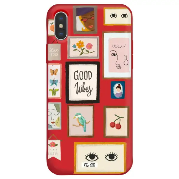 Photo Frames Apple iPhone XS Silicone Imperial Red Case