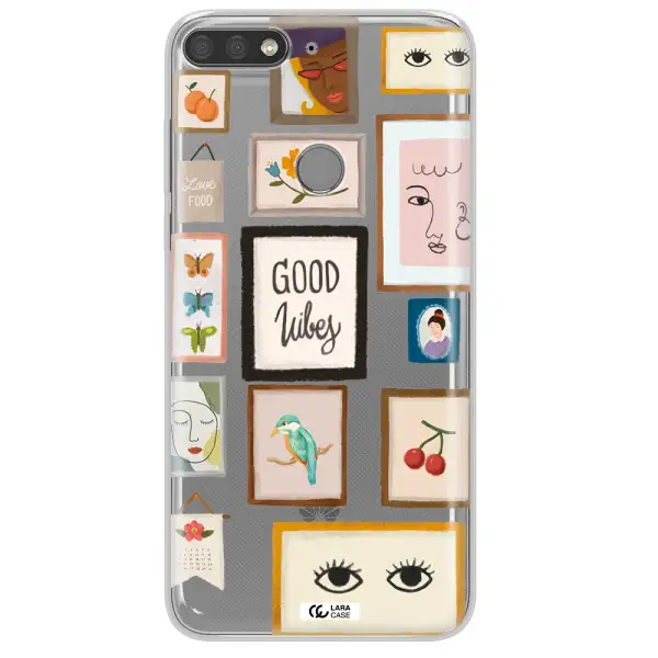 Photo Frames Huawei Y7 Prime 2018 Clear TPU Case