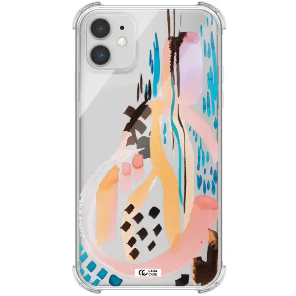 Watercolor Brush Paint Apple iPhone 11 Clear PC Case