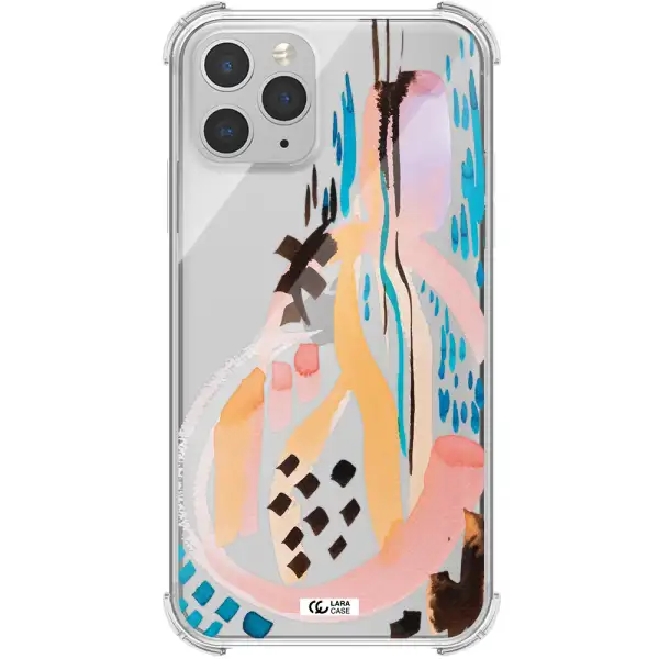 Watercolor Brush Paint Apple iPhone 11 pro max Clear PC Case