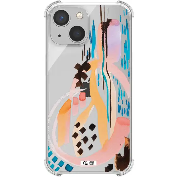 Watercolor Brush Paint Apple iPhone 13 Clear PC Case