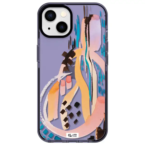 Watercolor Brush Paint Apple iPhone 13 impact Lilac Case