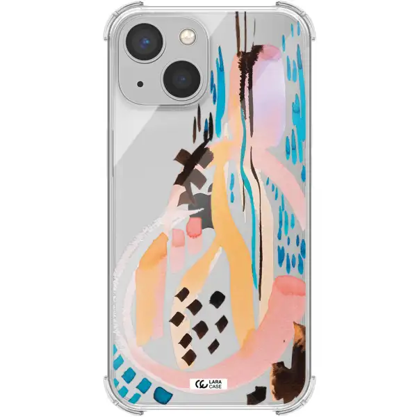 Watercolor Brush Paint Apple iPhone 13 mini Clear PC Case