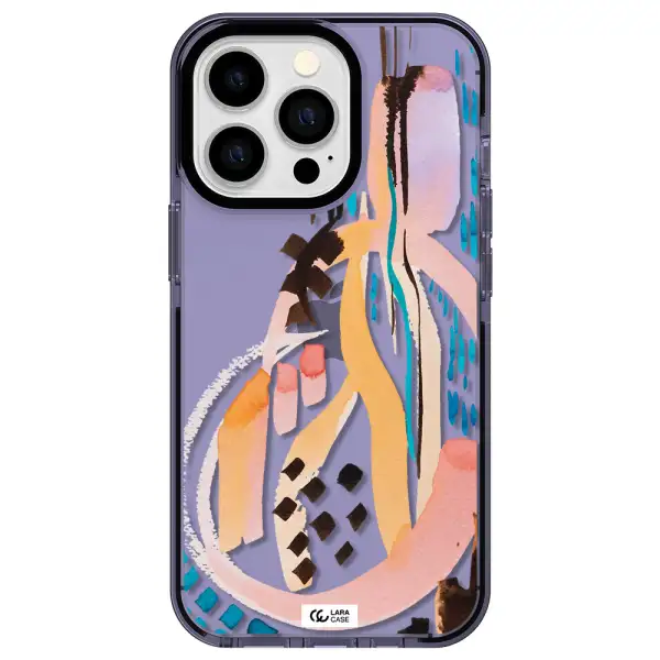 Watercolor Brush Paint Apple iPhone 13 Pro impact Lilac Case