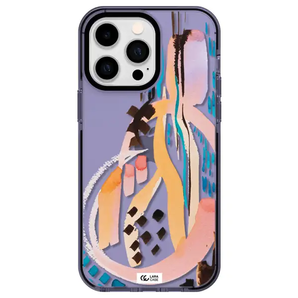 Watercolor Brush Paint Apple iPhone 14 pro max impact Lilac Case