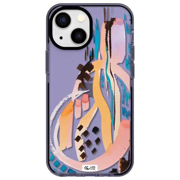 Watercolor Brush Paint Apple iPhone 15 Plus impact Lilac Case