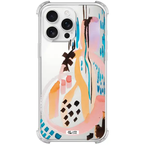 Watercolor Brush Paint Apple Iphone 16 Pro Max Clear Pc Case