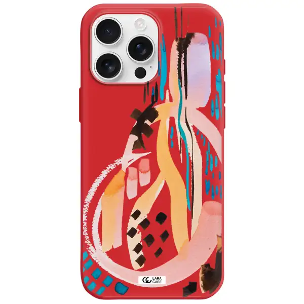 Watercolor Brush Paint Apple Iphone 16 Pro Max Silicone Stone Case