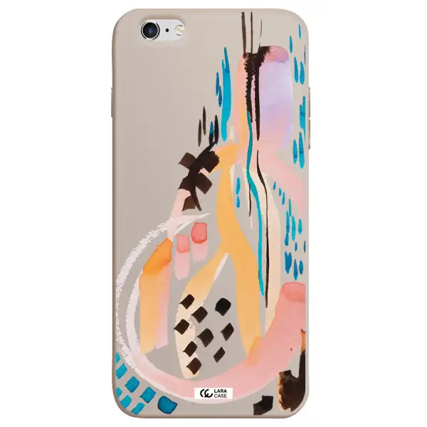 Watercolor Brush Paint Apple iPhone 6 plus Silicone Stone Case