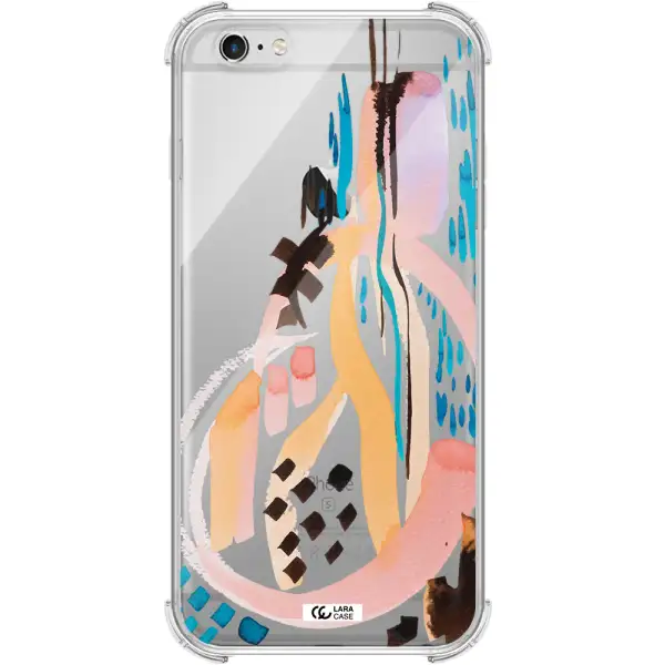 Watercolor Brush Paint Apple iPhone 6 s plus Clear PC Case