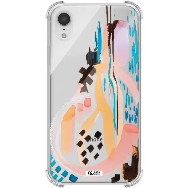 Watercolor Brush Paint Apple iPhone XR Clear PC Case