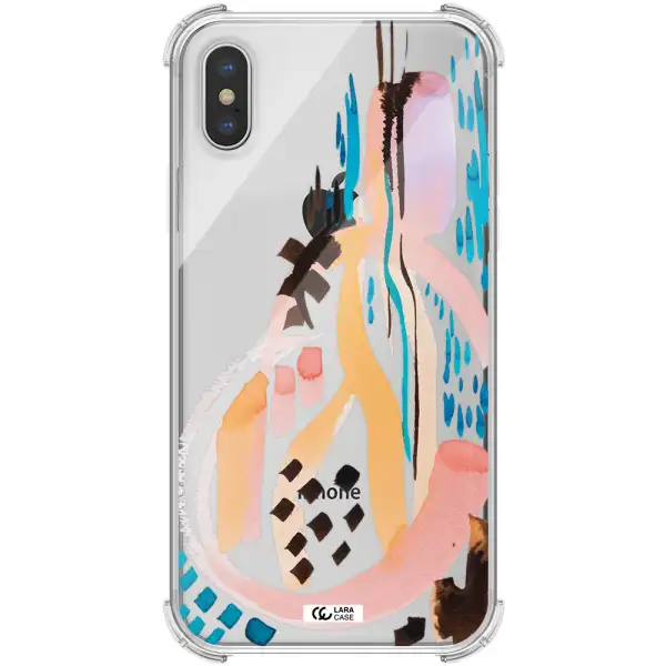 Watercolor Brush Paint Apple iPhone XS max Clear PC Case