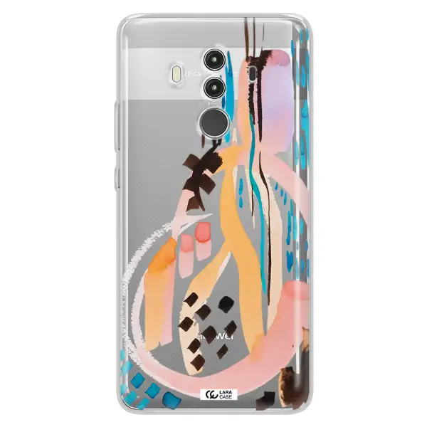 Watercolor Brush Paint Huawei Mate 10 Clear TPU Case