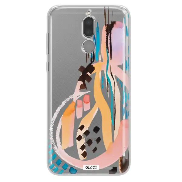 Watercolor Brush Paint Huawei Mate 10 Lite Clear TPU Case
