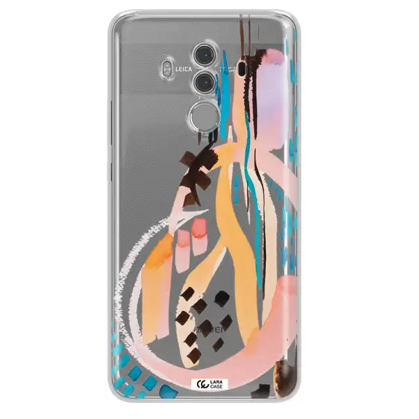 Watercolor Brush Paint Huawei Mate 10 Pro Clear TPU Case