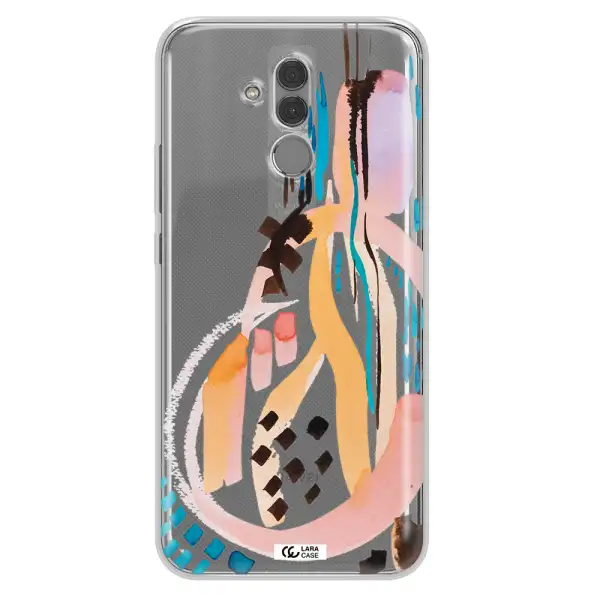 Watercolor Brush Paint Huawei Mate 20 Lite Clear TPU Case