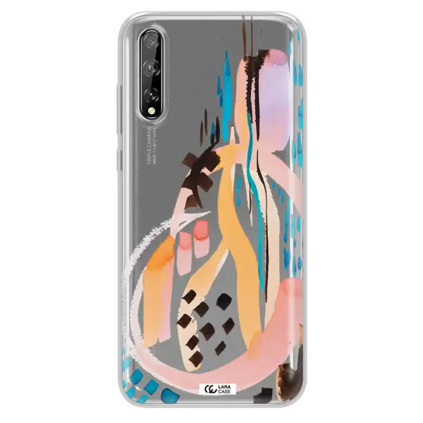 Watercolor Brush Paint Huawei P Smart S Clear TPU Case