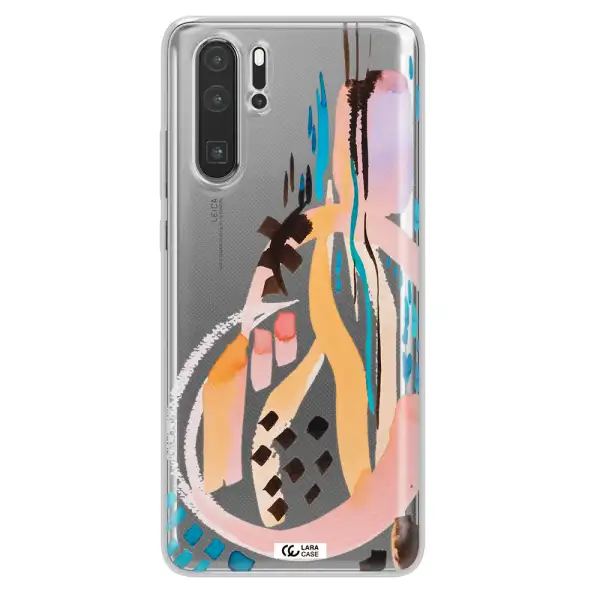 Watercolor Brush Paint Huawei P30 Pro Clear TPU Case