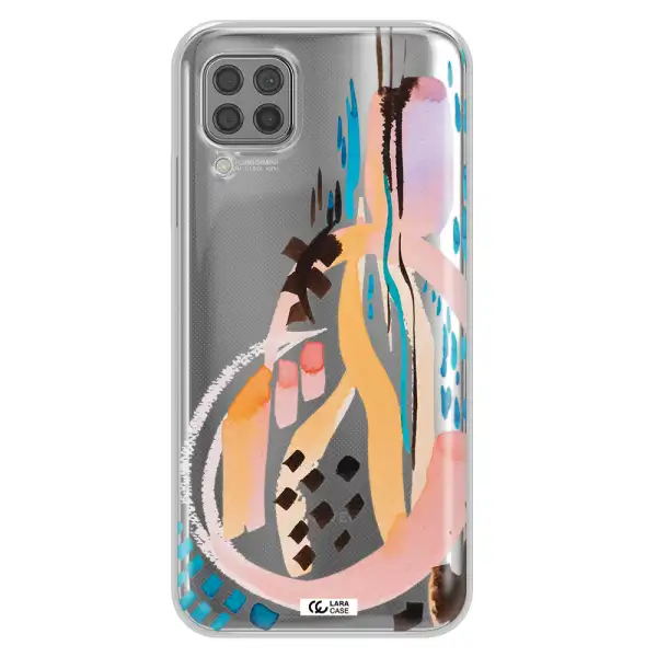 Watercolor Brush Paint Huawei P40 Lite Clear TPU Case