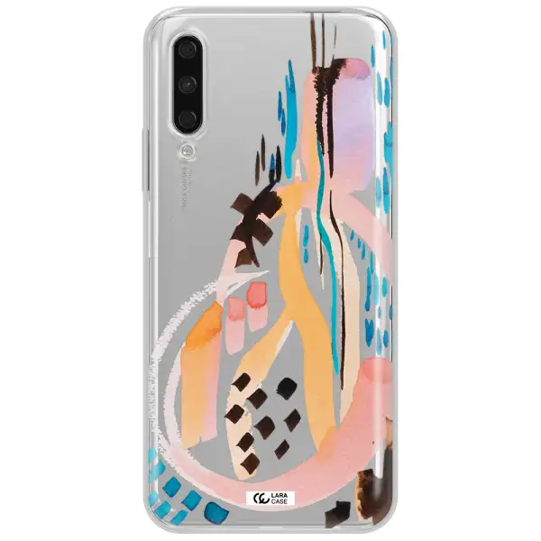 Watercolor Brush Paint Huawei Y9S Clear Tpu Case
