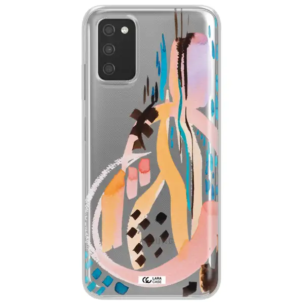 Watercolor Brush Paint Samsung A03S Clear TPU Case
